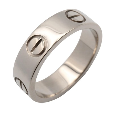 カルティエ CARTIER ラブリング リング・指輪 ジュエリー K18WG(ホワイトゴールド) メンズ レディース シルバー系 B4084700 【中古】