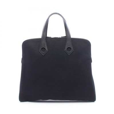 エルメス HERMES サックイブーMM トートバッグ バッグ レザー キャンバス トワルアッシュ □J刻印(2006年製造) レディース ブラック系 【中古】