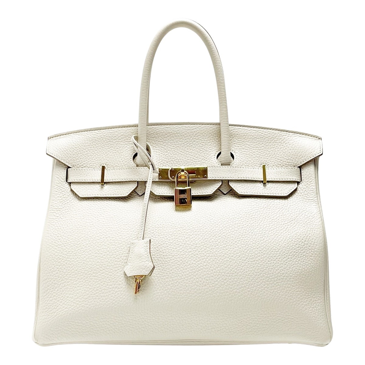 HERMES エルメス バーキン35 トゴ クレ ハンドバッグ レディース ゴールド金具 キー カデナ クロシェット有