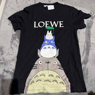 LOEWE x My Neighbor Totoro Family T-Shirt In Cotton "Black"