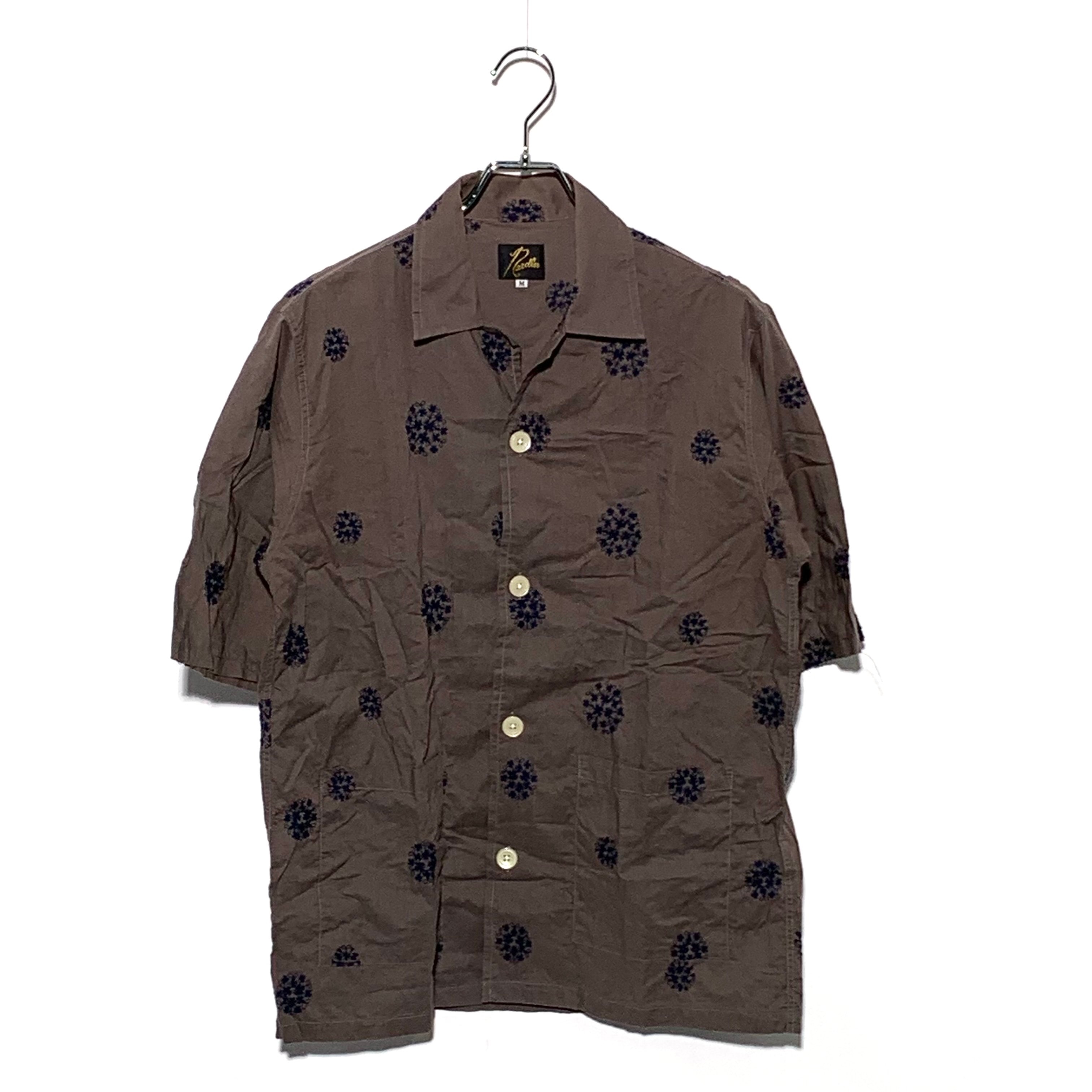NEEDLES OPEN COLLAR ALOHA SHIRT Brown