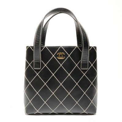 シャネル CHANEL 7番台 ワイルドステッチ ハンドバッグ【中古】