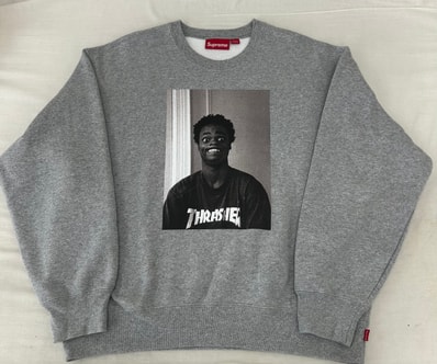 Supreme x Thrasher Crewneck "Heather Grey"