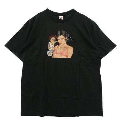 Supreme シュプリーム 25AW Angel Tee エンジェル 半袖 Tシャツ ブラック系 XL【極上美品】【中古】