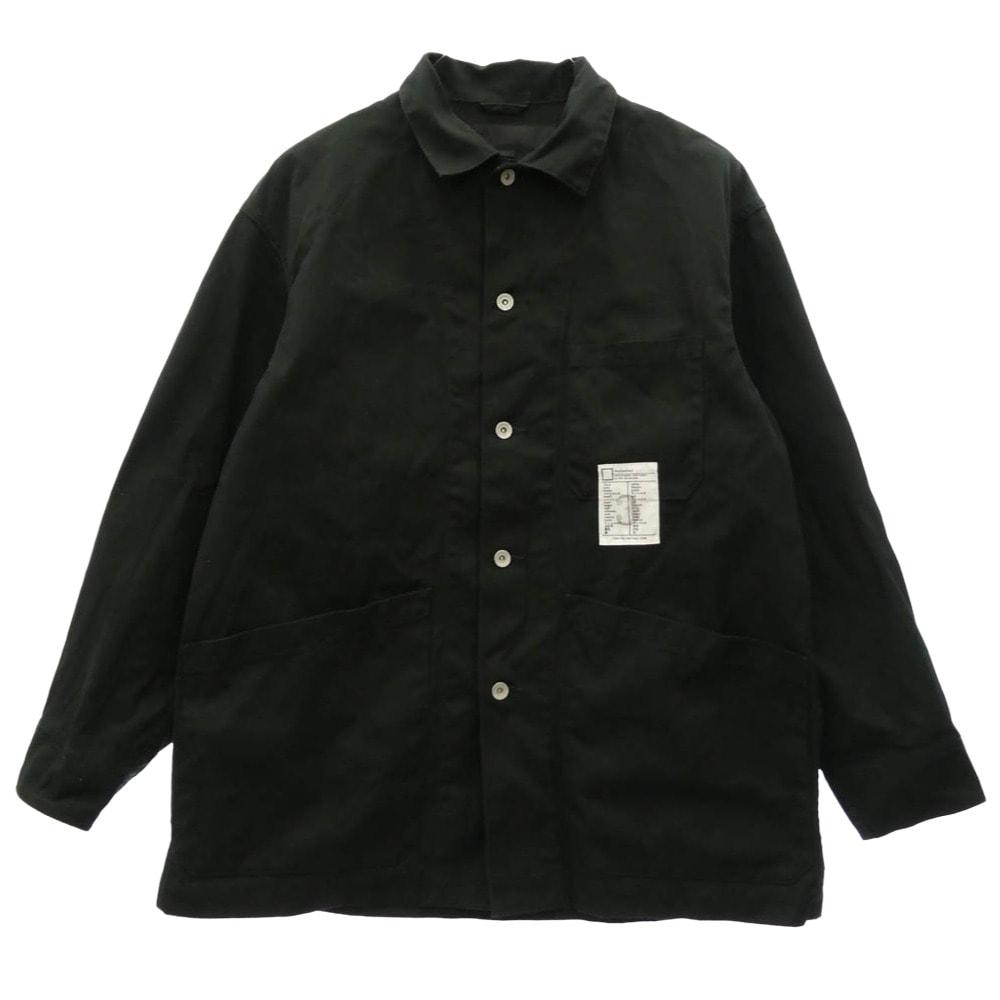 NEIGHBORHOOD ネイバーフッド ジャケット 25SS 251AQNH-JKM02 BW.SHORT COAT BLACK & WHITE シリーズ ワーク コート ブラック系 L【中古】