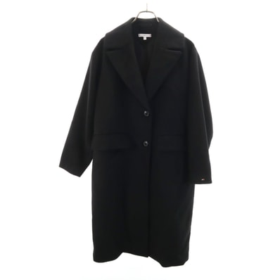 TOMMY HILFIGER トミーヒルフィガー ロングコート US2 ブラック