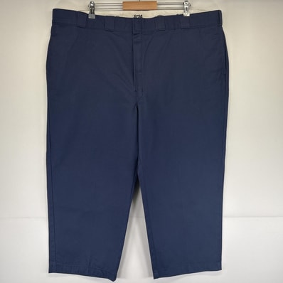 古着 ディッキーズ Dickies ワークパンツ 874 チノパン ワンポイントロゴ 大きいサイズ オリジナルフィット ストレート w48 L32 ネイビー メンズ