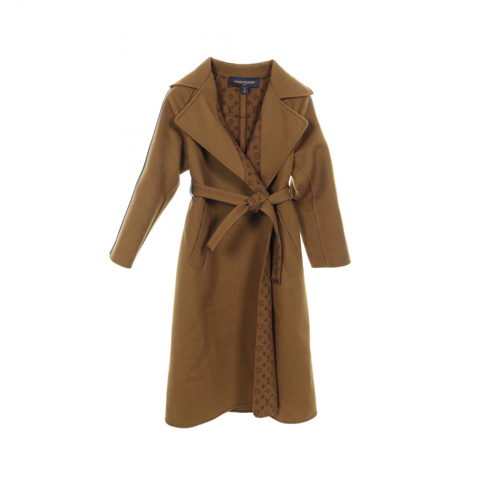 ルイ・ヴィトン LOUIS VUITTON モノグラム 衣料品 アウター ウール レザー レディース ブラウン系 / ブラック系 RW222W QWE FNCO10 【中古】