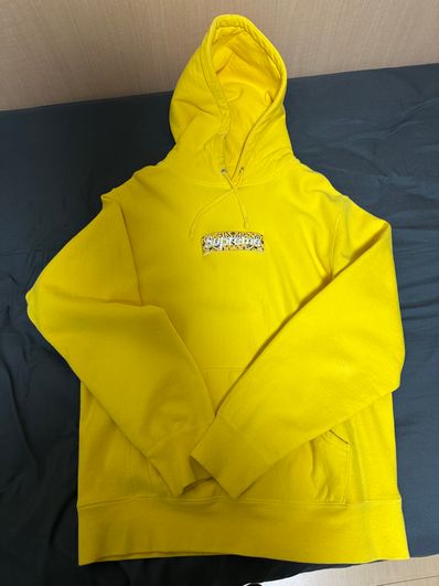 Supreme Bandana Box Logo Hooded Sweatshirt "Yellow"