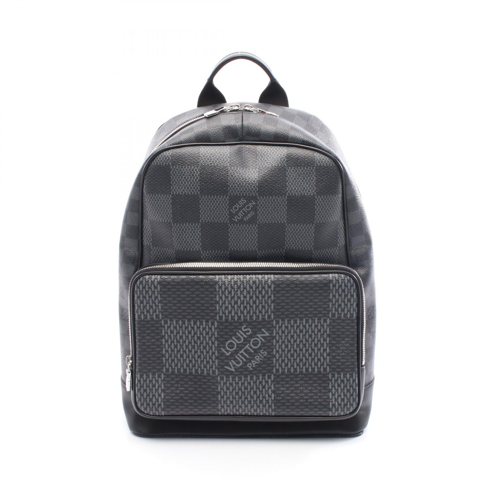 ルイ・ヴィトン LOUIS VUITTON ダミエ グラフィット キャンパス リュックサック バックパック バッグ PVCコーティングキャンバス レザー ダミエ・グラフィット グレー メンズ ブラック系 / グレー系 N50009 【中古】