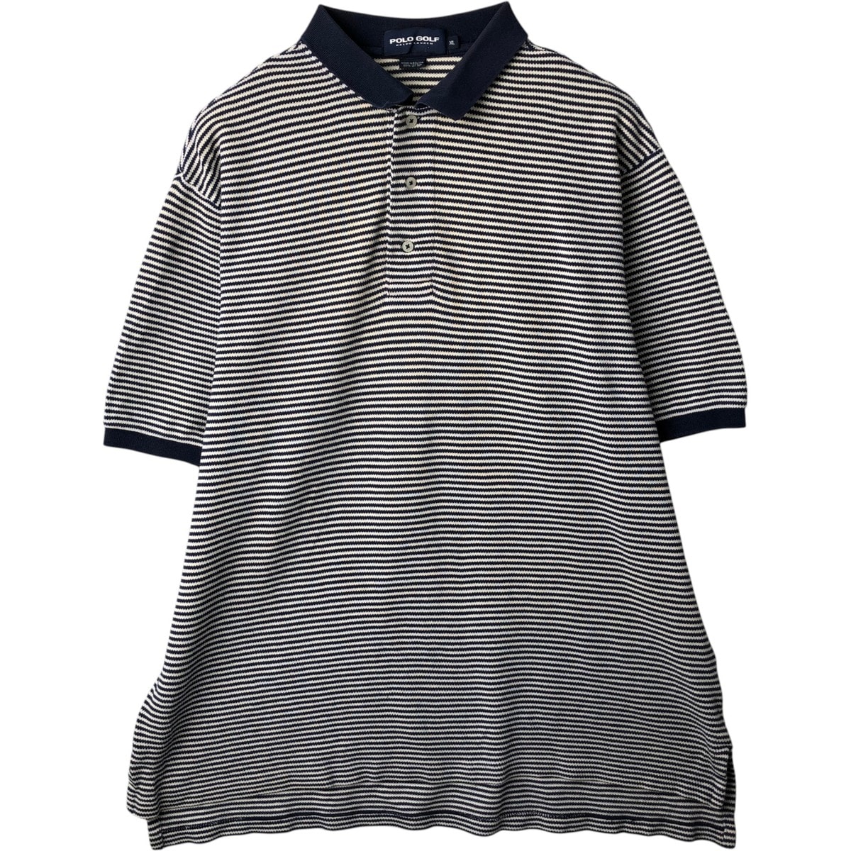 古着 ラルフローレン Ralph Lauren POLO GOLF ポロゴルフ 半袖 ボーダー ポロシャツ メンズXL相当/eaa635288