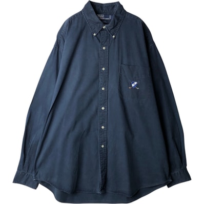 古着 ラルフローレン Ralph Lauren TILDEN 長袖 ボタンダウンシャツ メンズXL相当/eaa634465