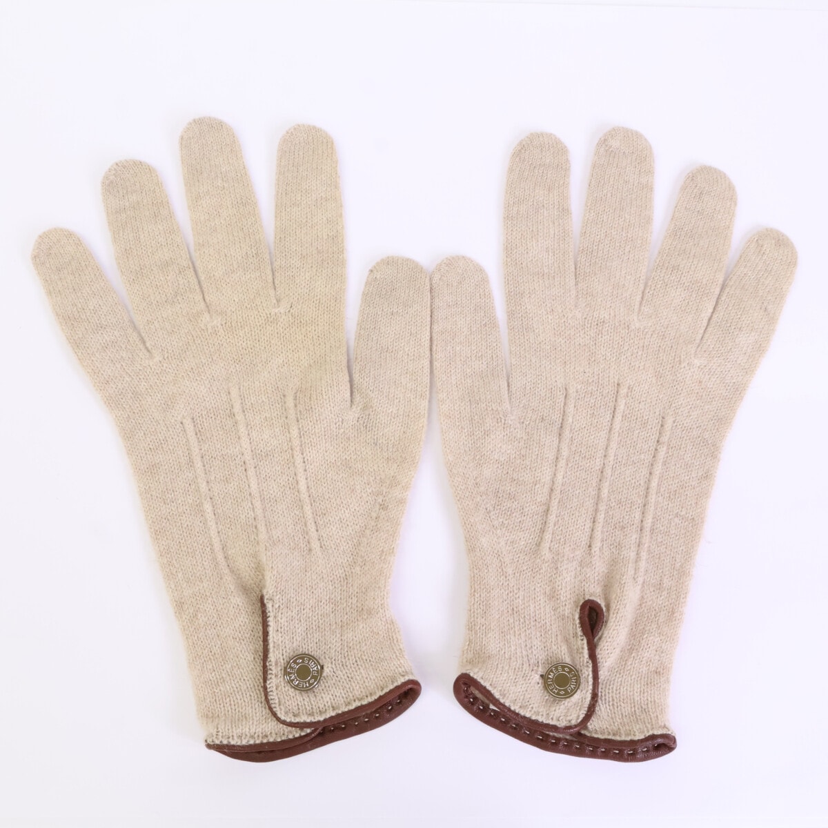 エルメス セリエボタン カシミヤ 手袋 M