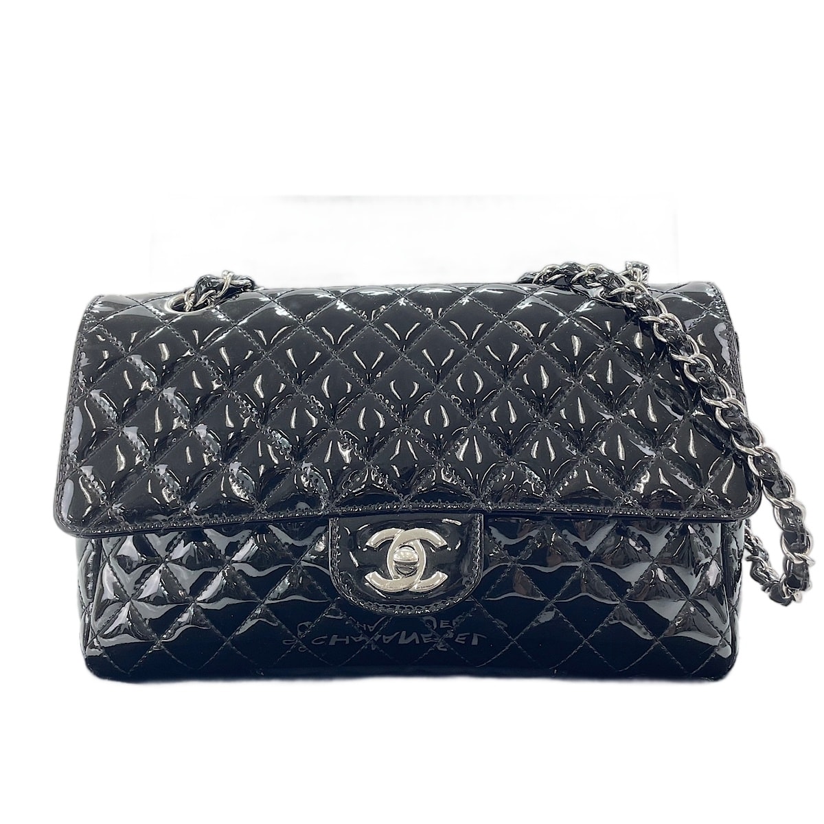 シャネル CHANEL エナメル マトラッセ 25 ショルダーバッグ【中古】