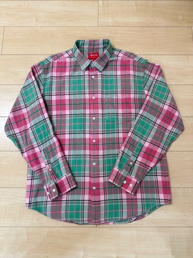 Supreme Plaid Flannel Shirt "Pink" (22FW)