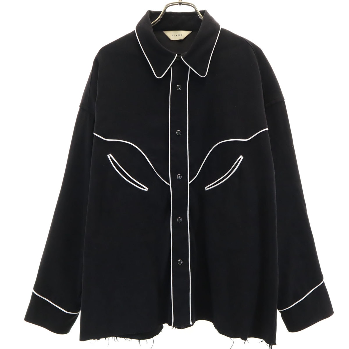 Jieda ジエダ PULP パルプ コラボ 日本製 長袖 フェイクスエード ウエスタンシャツ 2 ブラック