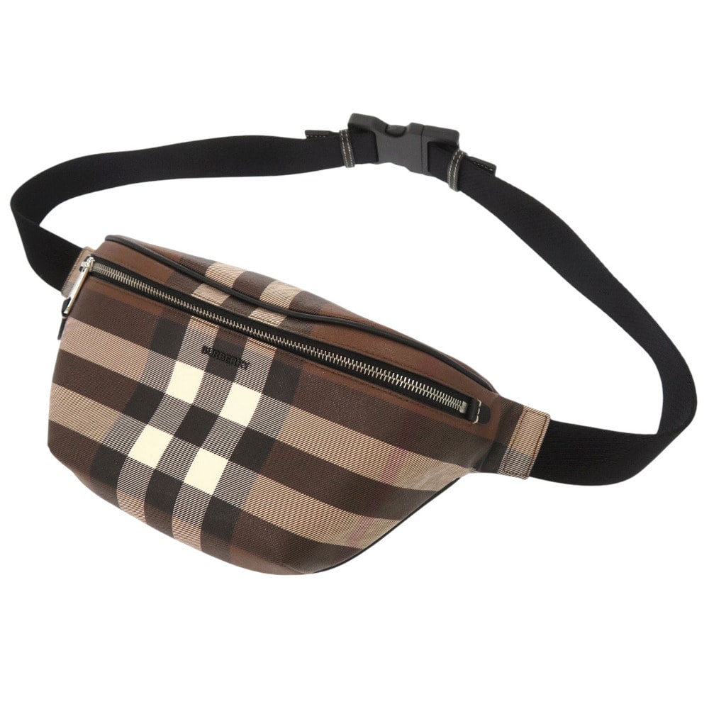 バーバリー  ケーソン バムバッグ チェック＆レザー  80528