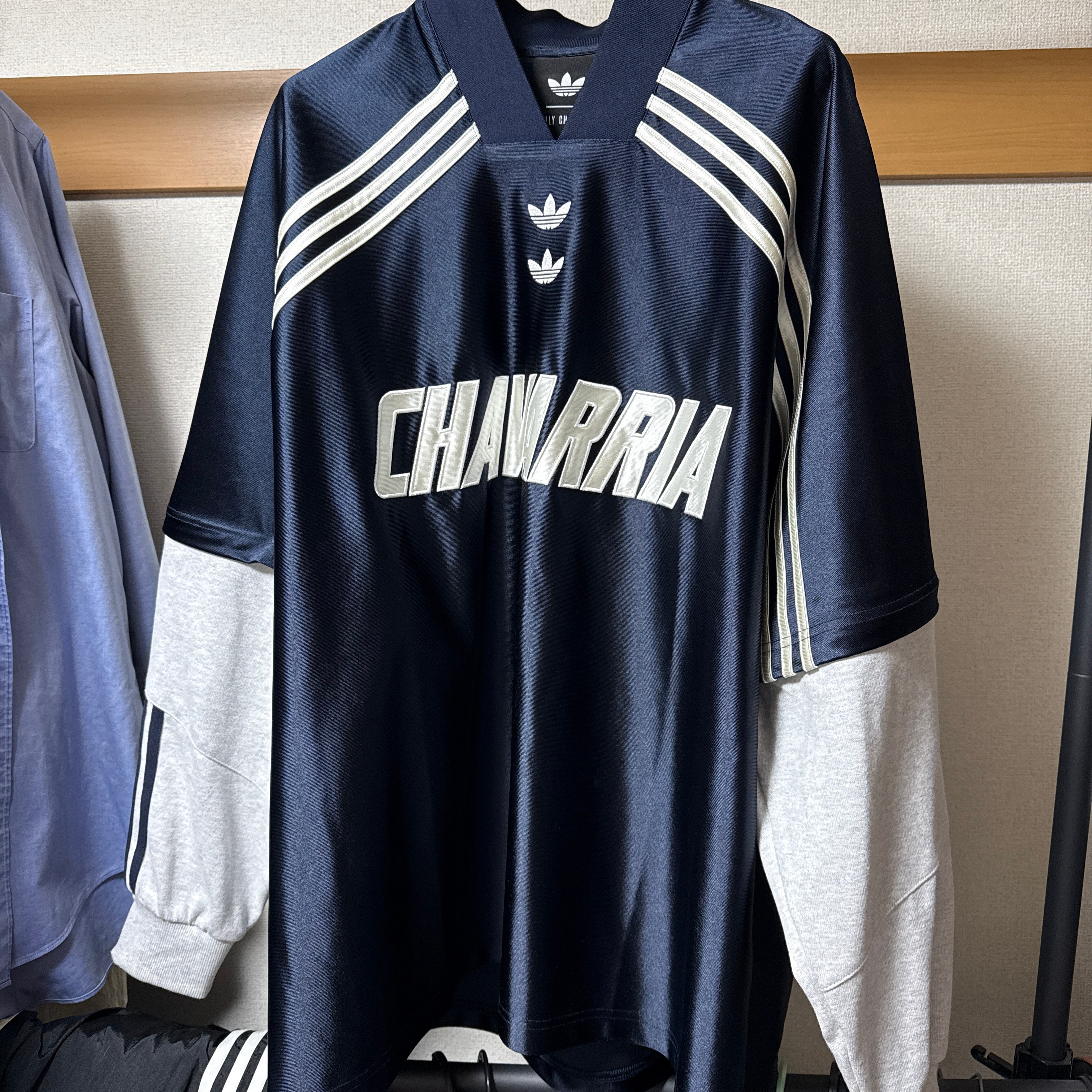 adidas x Willy Chavarria Long Sleeve Jersey "LegendInk/LightGreyHeather"