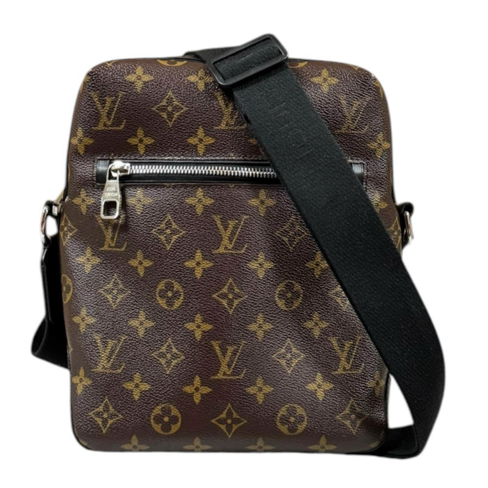 ルイヴィトン トーレスPM モノグラムマカサー ショルダーバッグ モノグラムマカサー M40635 ブラウン メンズ LOUIS VUITTON  中古