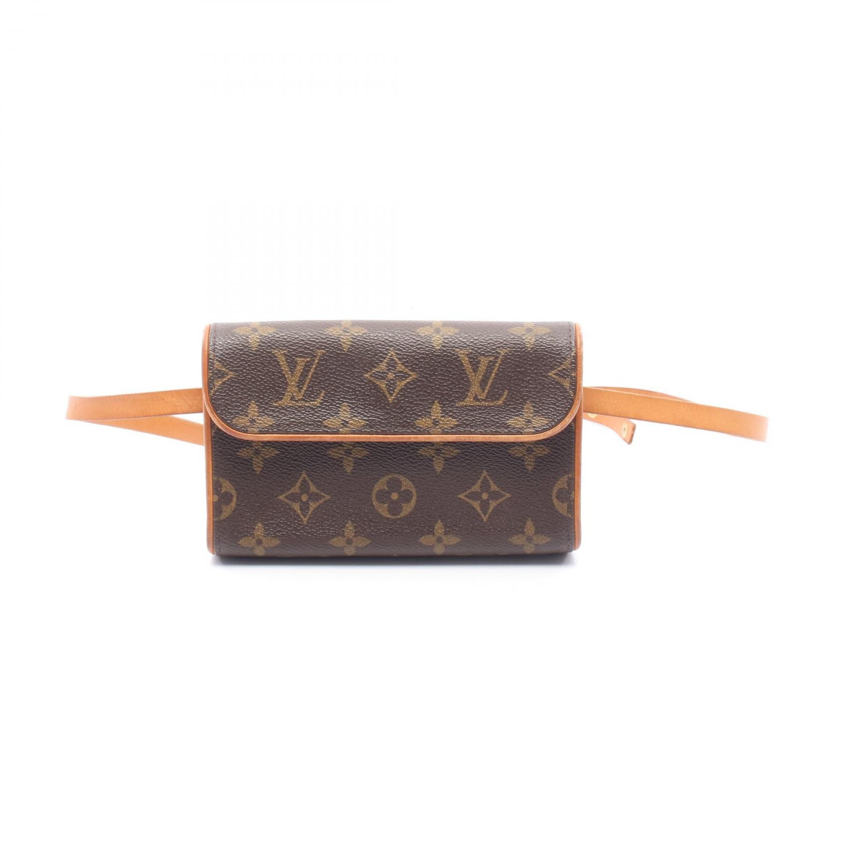 ルイ・ヴィトン LOUIS VUITTON ポシェットフロランティーヌ ウエストバッグ ボディバッグ バッグ PVCコーティングキャンバス レザー モノグラム レディース ブラウン系 M51855 【中古】
