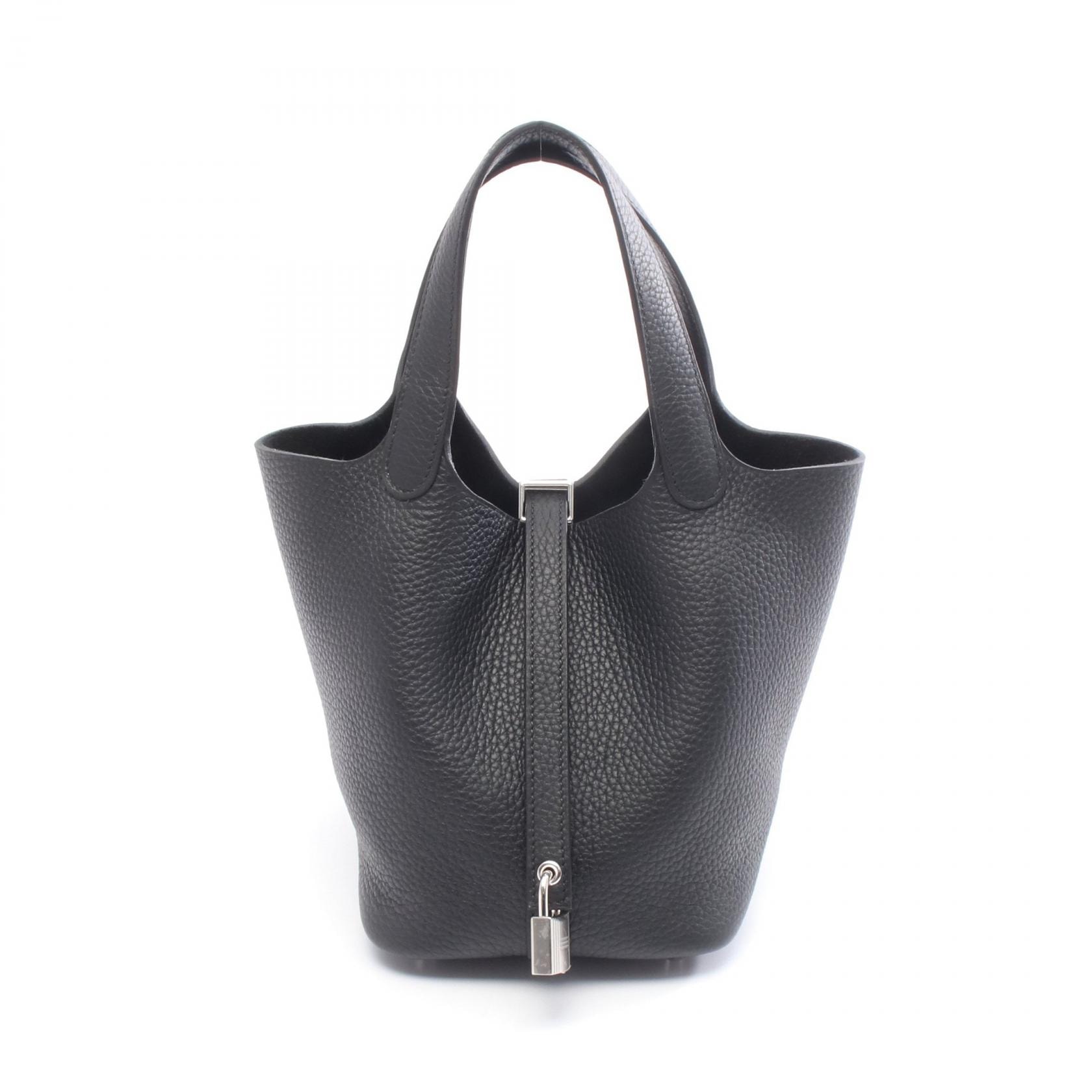 エルメス HERMES ピコタンロックPM ハンドバッグ バッグ レザー トリヨンクレマンス トリヨンクレマンス K刻印(2025年製造) レディース ブラック系 【中古】