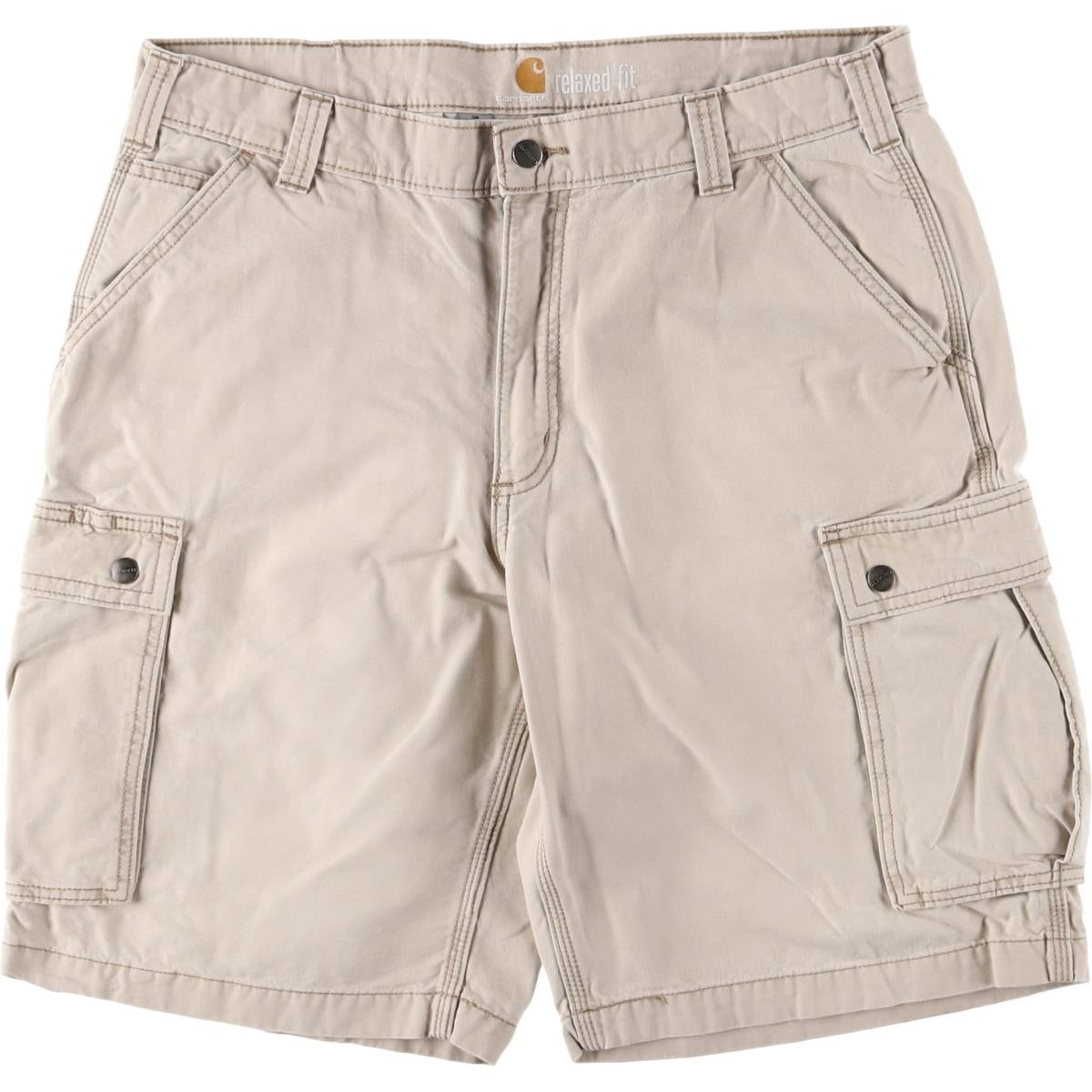 古着 カーハート Carhartt RELAXED FIT ダック カーゴショーツ ハーフパンツ メンズw36相当/eaa567649