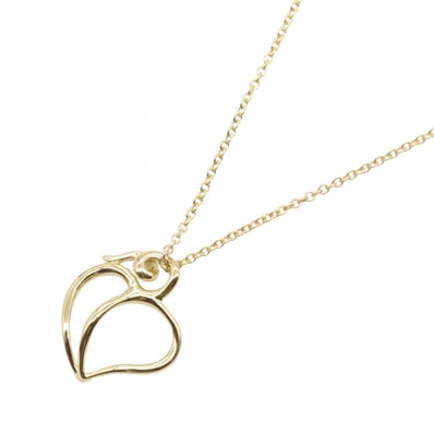 ティファニー TIFFANY&CO アップルリーフ ネックレス ネックレス ジュエリー K18(イエローゴールド) レディース ゴールド系 【中古】