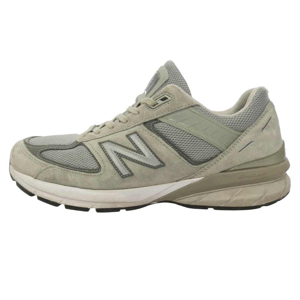 NEW BALANCE ニューバランス M990GL5 990V5 Gray グレー スエード メッシュ ローカット スニーカー グレー系 29cm【中古】