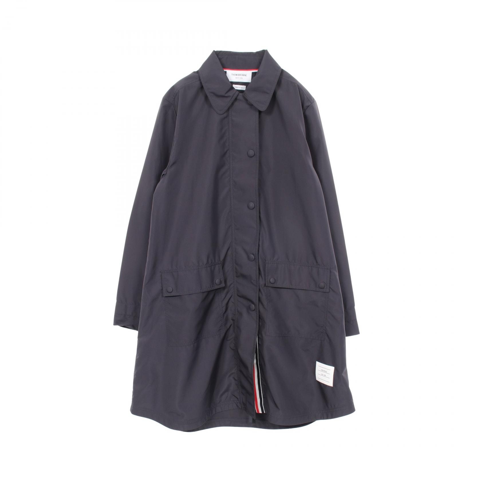 トムブラウン THOM BROWNE 衣料品 アウター ポリエステル レディース ネイビー系 【中古】