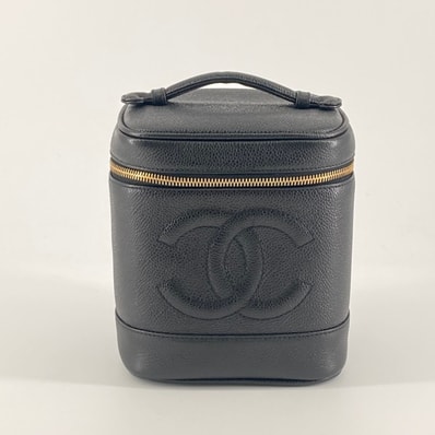 CHANEL(シャネル) バニティ キャビアスキン ハンドバッグ A01998 ブラック