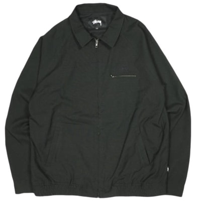 STUSSY ステューシー Bryan Jacket ブライアンジャケット XL BLACK スイングトップ アウター s18676