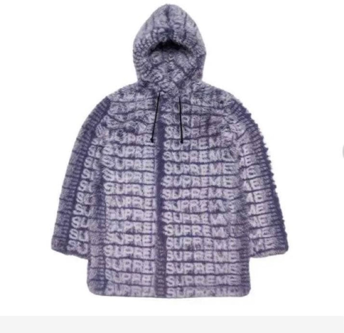 Supreme Faux Fur Hooded Coat "Purple"