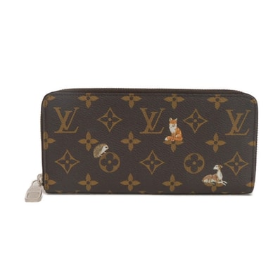 LOUIS VUITTON ルイ・ヴィトン ジッピーウォレット ホリゾンタル アニマル 動物 キツネ ハリネズミ 犬 ラウンドファスナー コンパートメント カードケース コインケース RFID IC 未使用 モノグラム フォレスト マロン 長財布 M27226