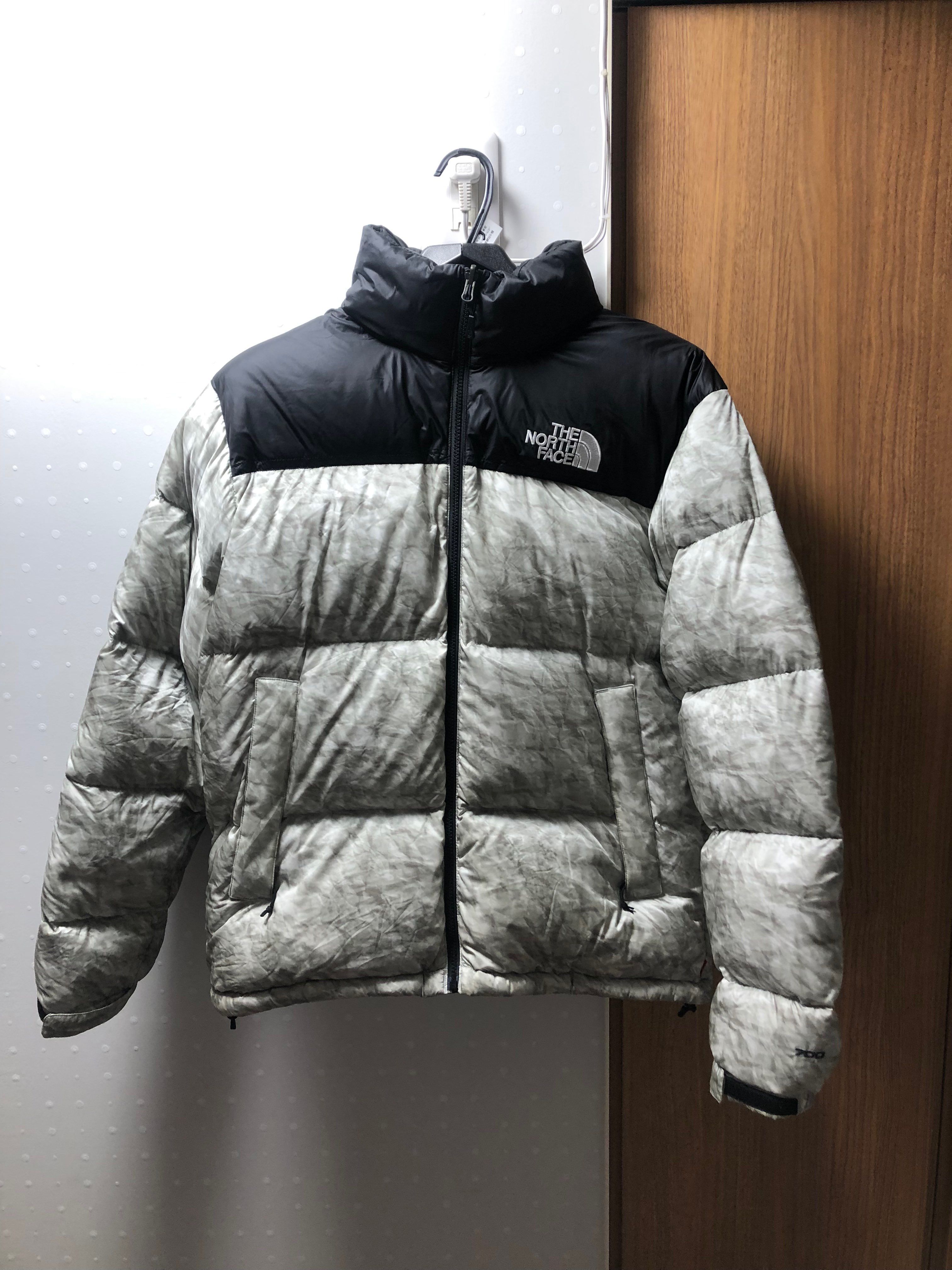 Supreme x The North Face Nuptse Jacket "White Paper Print"