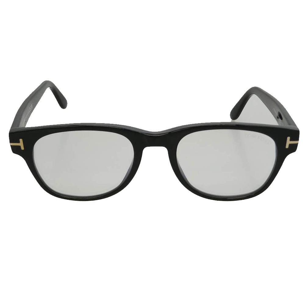 TOM FORD トムフォード TF5898-B ウェリントン ブルーライトカット メガネ ブラック系 50□19 145【美品】【中古】