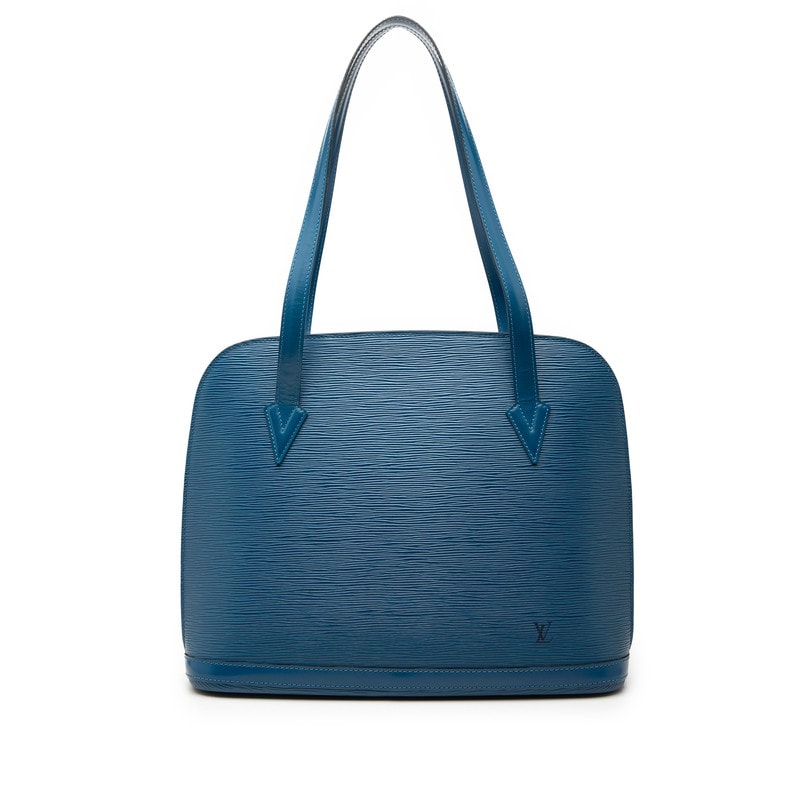 ルイ ヴィトン エピ リュサック トートバッグ ショルダーバッグ M52285 トレドブルー レザー レディース LOUIS VUITTON 【中古】