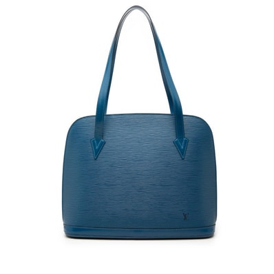 ルイ ヴィトン エピ リュサック トートバッグ ショルダーバッグ M52285 トレドブルー レザー レディース LOUIS VUITTON 【中古】