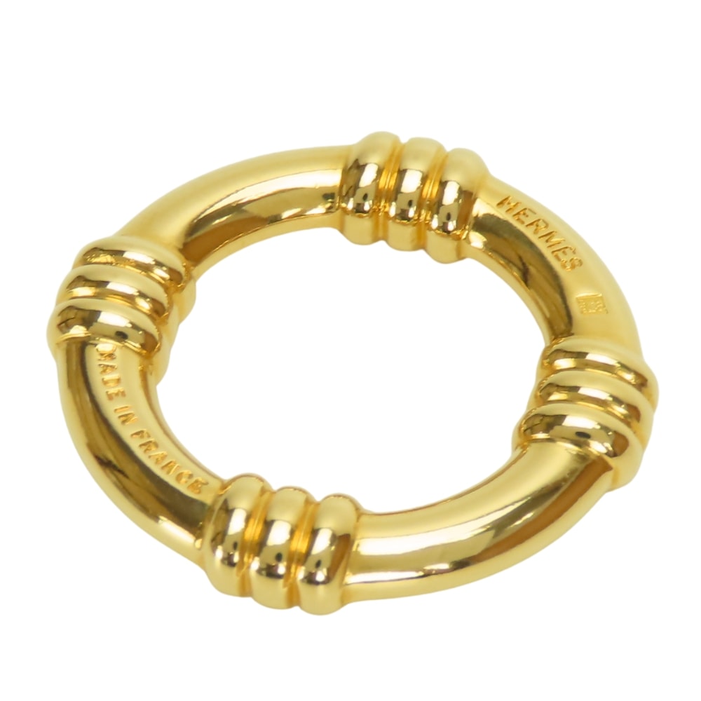 【中古】 エルメス スカーフリング ブーエ メタル ゴールド メッキ GP アクセサリー レディース 女性 HERMES