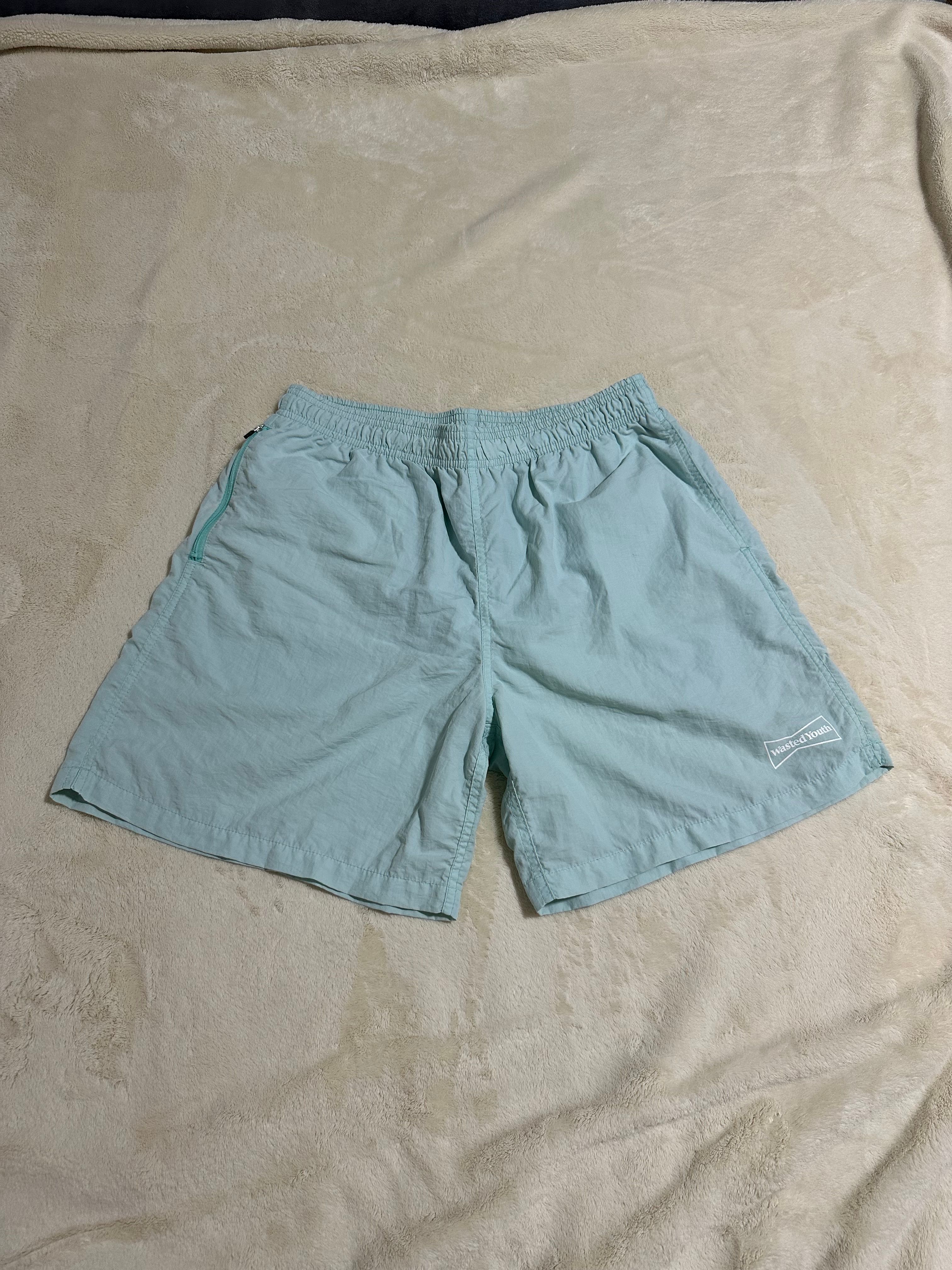 Wasted Youth Swim Shorts "Green" / VERDY