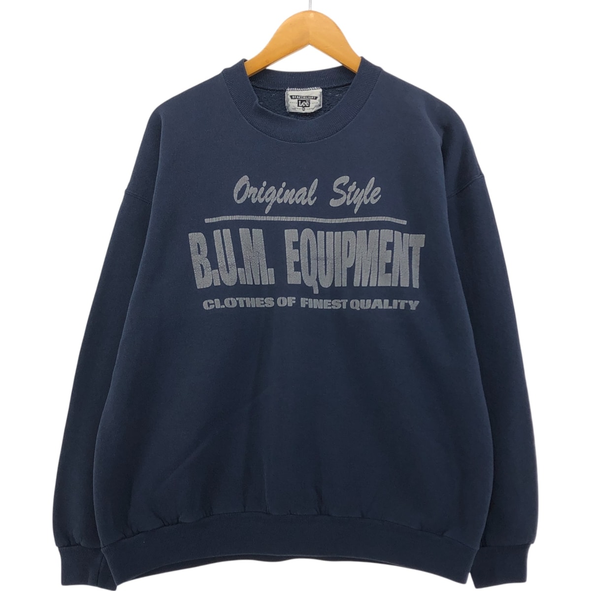 古着 90年代 リー Lee HEAVYWEIGHT B.U.M. Equipment プリントスウェットシャツ トレーナー USA製 メンズXL相当 ヴィンテージ/eaa550007