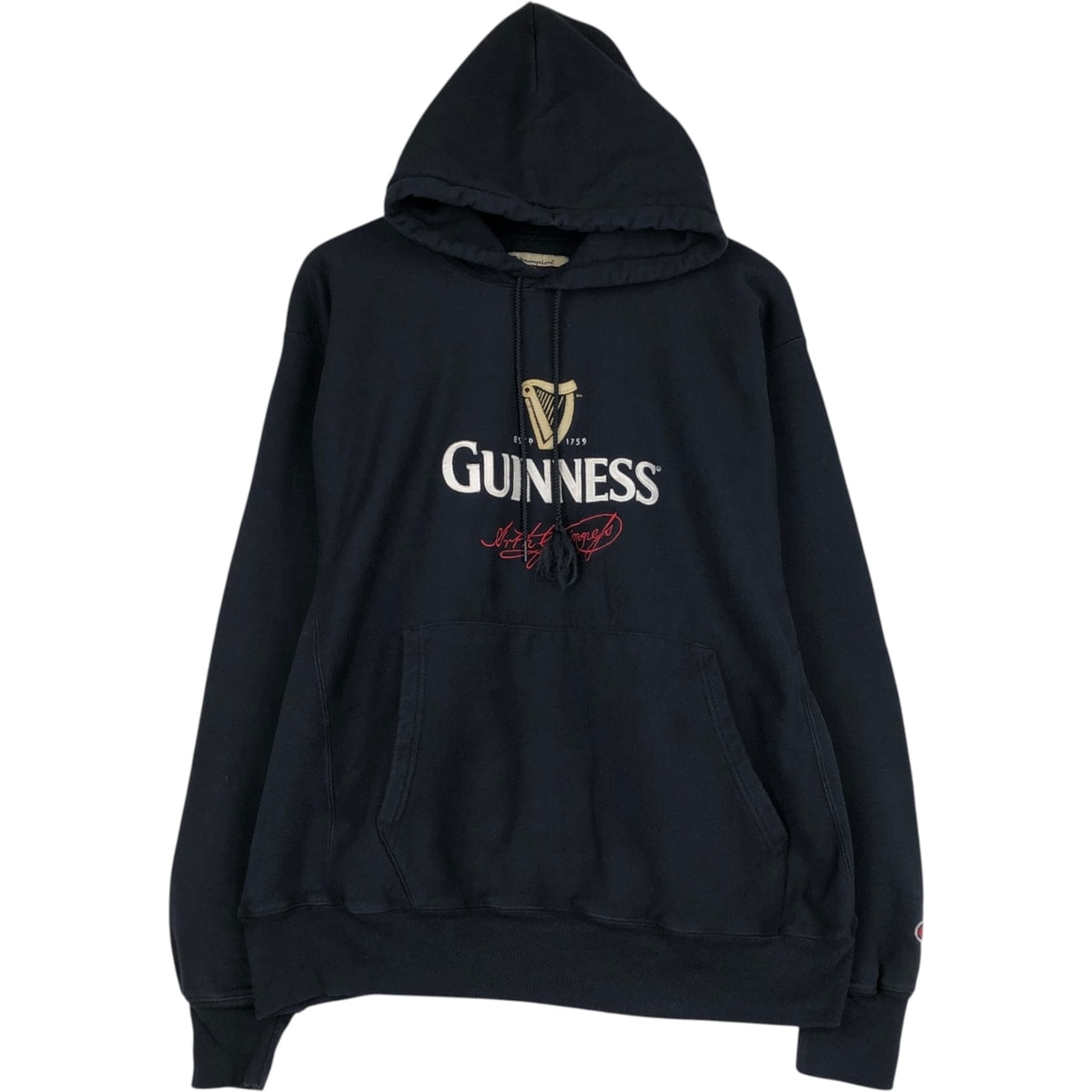 古着 00年代 チャンピオン Champion PREMIUM REVERSE WEAVE プレミアムリバースウィーブ アドバタイジング スウェットプルオーバーパーカー メンズL相当/eaa645486