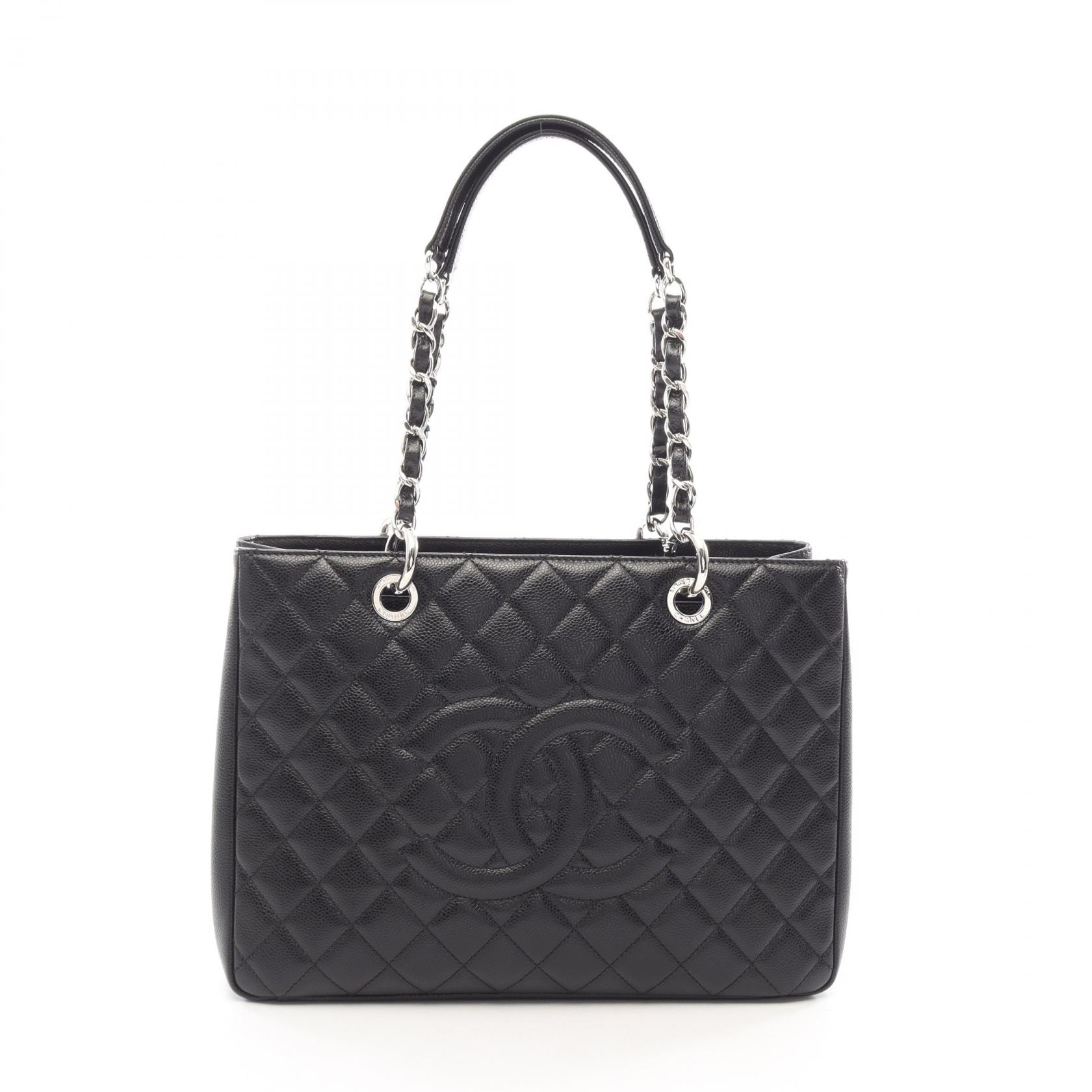 シャネル CHANEL マトラッセ グランドショッピング GST トートバッグ バッグ キャビアスキン(グレインドカーフ) レディース ブラック系 【中古】