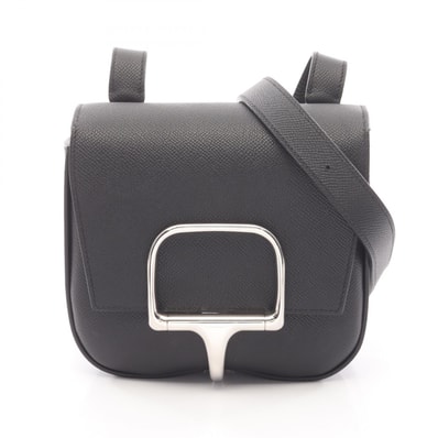 エルメス HERMES デッラ カヴァッレリア ミニ ショルダーバッグ バッグ レザー ヴォーエプソン ヴォーエプソン U刻印(2022年製造) レディース ブラック系 082226CK 【中古】