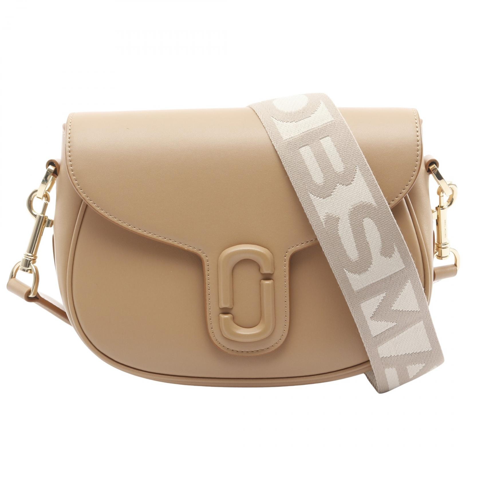マークジェイコブス MARC JACOBS THE J MARC SADDLE BAG ショルダーバッグ バッグ レザー レディース ベージュ系 【中古】