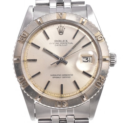 ロレックス ROLEX 1625 ヴィンテージ デイトジャスト サンダーバード Cal.1570 シルバー 自動巻き メンズ 良品 腕時計 L#149603