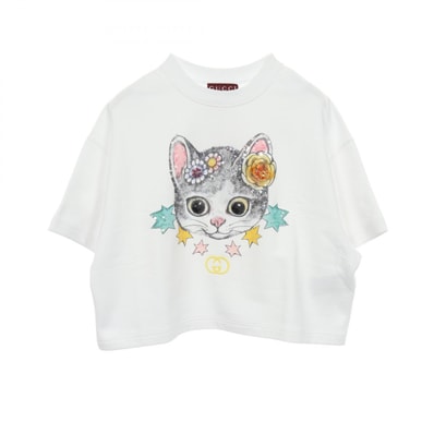 グッチ GUCCI GUCCI × ヒグチユウコ 半袖 スウェット 衣料品 トップス コットン レディース ホワイト系 / マルチカラー 【中古】