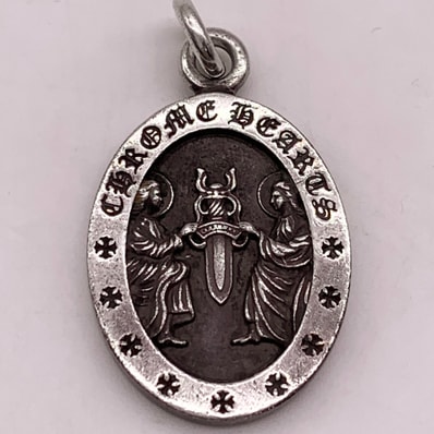 Chrome Hearts Angel Medal Oval Pendant Top "Silver"
