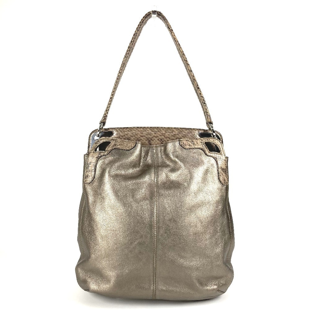 カルティエ CARTIER マルチェロ カバン トートバッグ 縦型バッグ ショルダーバッグ レザー メタリック系
