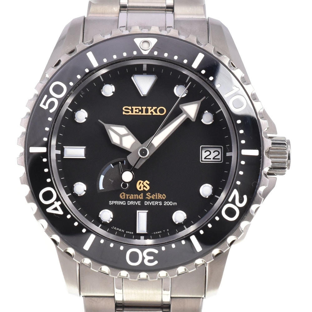 セイコー SEIKO SBGA031 グランドセイコー パワーリザーブ デイト スプリングドライブ メンズ 良品 保証書付き Q#146417