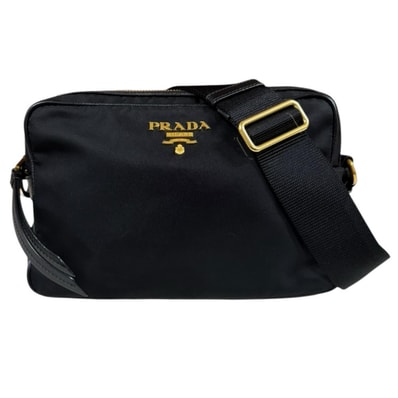 プラダ ショルダーバッグ ナイロン ブラック ユニセックス PRADA 中古